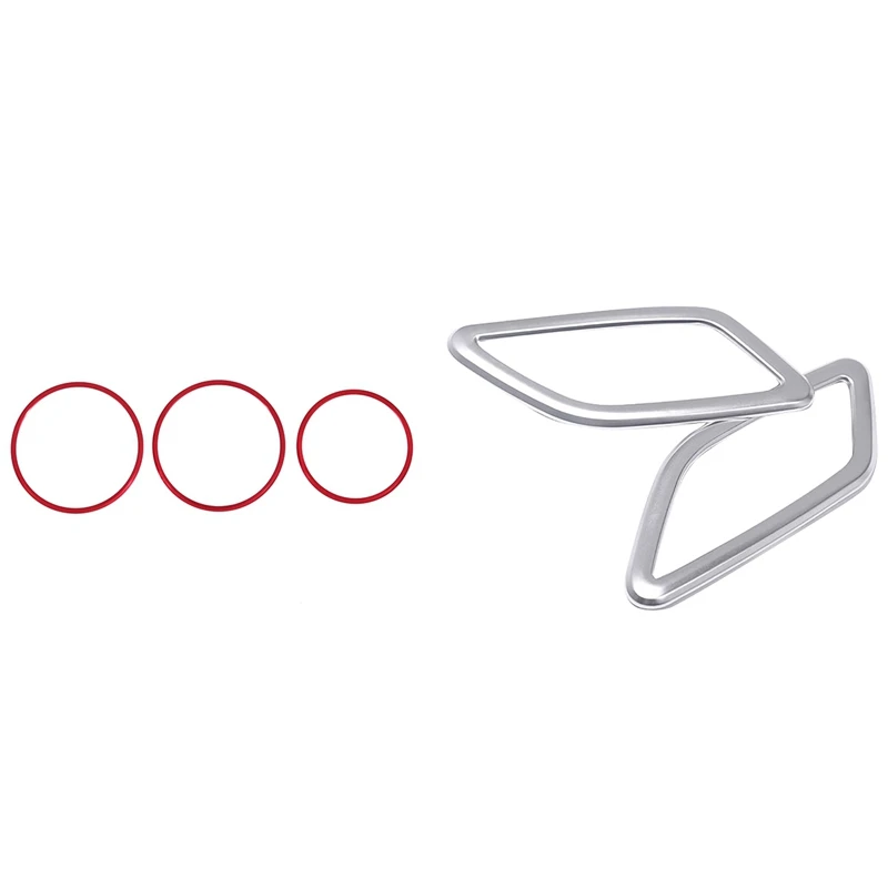 

АБС-пластик хром приборной панели декоративная накладка для вентиляционного отверстия кондиционера наклейки с 3 шт. автомобильное сиденье ...