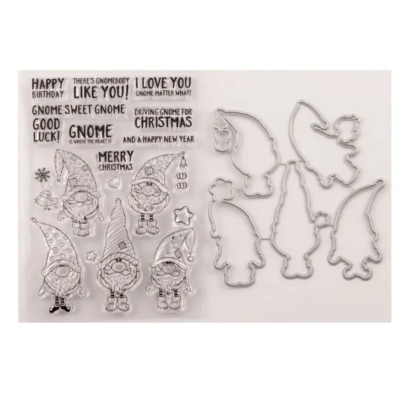 Штамп с печатью Санта Клауса набор трафаретов для вырезания сделай сам