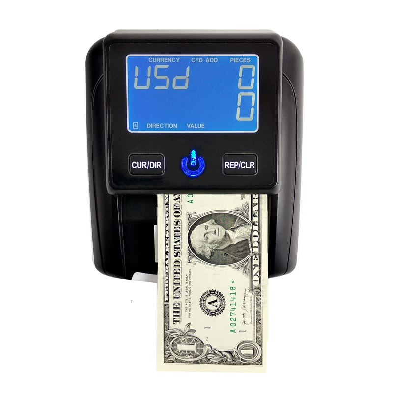 Портативный детектор банкнот Aibecy с использованием UV/MG/IR/DD|Счетчик