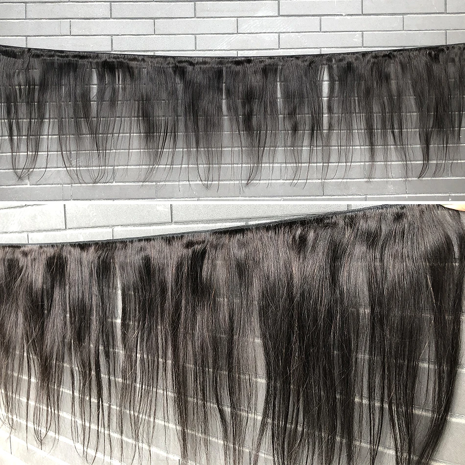 Links Hair 8-40 дюймов бразильские вплетаемые волосы 3 4 пряди с фронтальной тесьмой 28 30 дюймов прямые волосы remy для наращивания