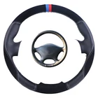 Изготовленный на заказ Чехол рулевого колеса автомобиля для Mercedes Benz W639 Viano 2006-2011VitoVW Crafter 2006-2016 замша кожа рулевая оплетка