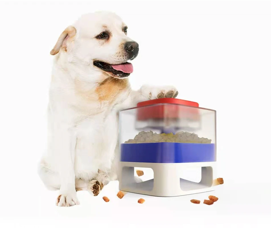 

MEOWS Automatic Dog Slow-feeding Pet Toy Feeder Food Storage & Catapult With Semi-transparent Visual Granary Design