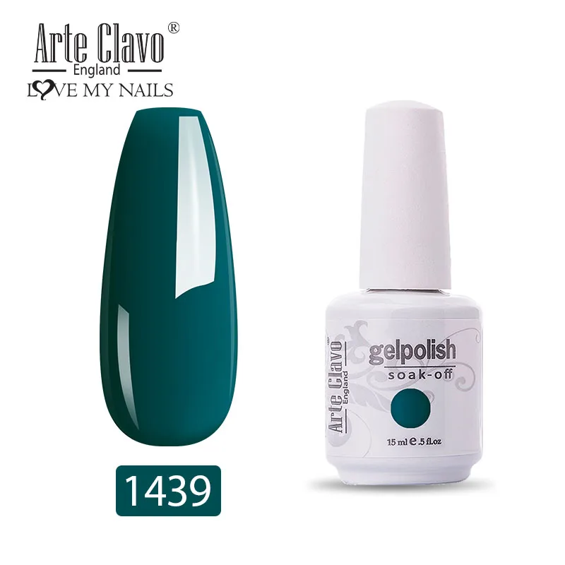 Arte Clavo Профессиональный Гель лак Green15ml для дизайна ногтей продукт отмачиваемый УФ