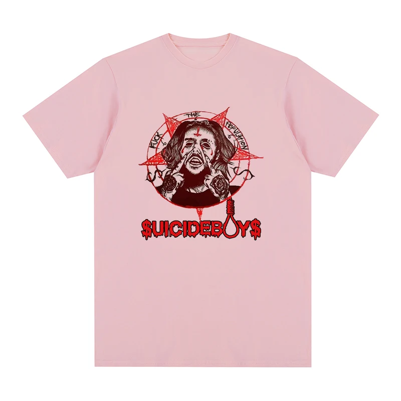 Футболка мужская с парнями из Suicideboys хлопковая тенниска в стиле хип-хоп/рэп майка