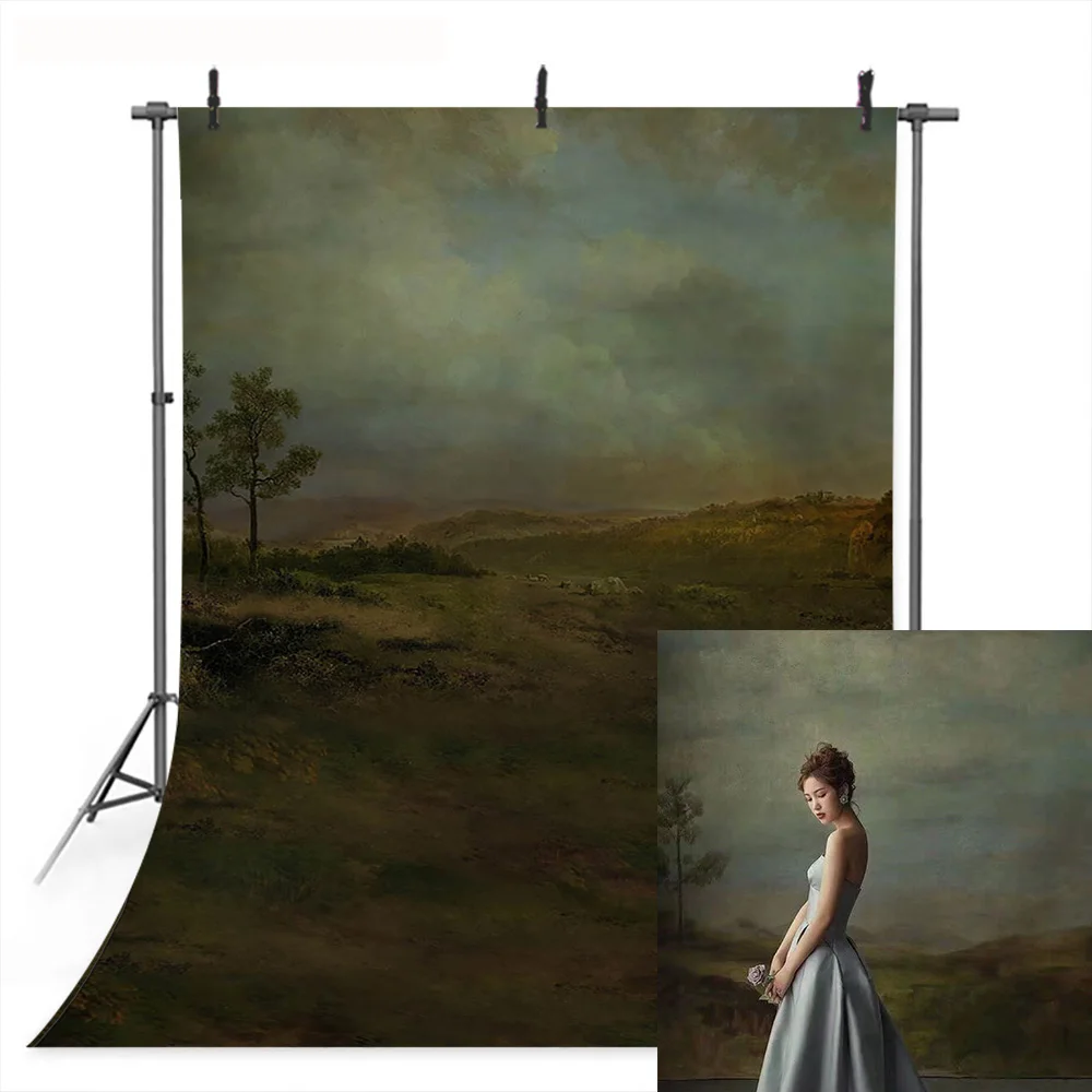 Винтажный фон для студийной фотосъемки с изображением старого мастера Западная