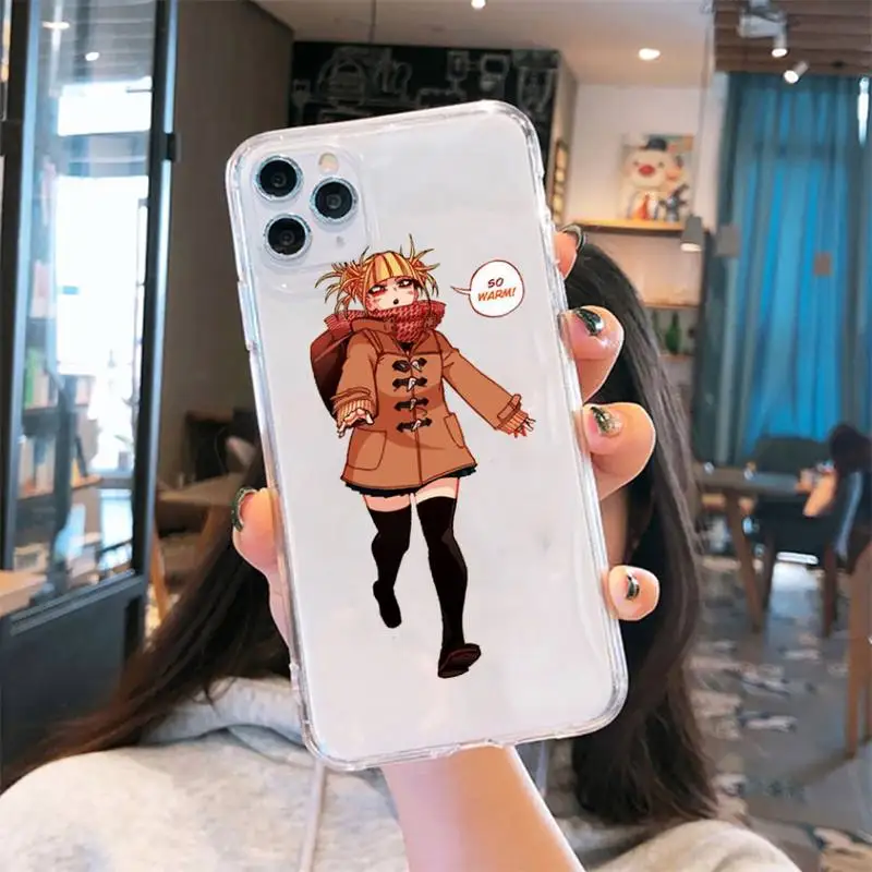 

Anime My Hero Academia Cross my body Phone Case Transparent soft For iphone 5 6 7 8 11 12 s c se plus mini x xs xr pro max shell