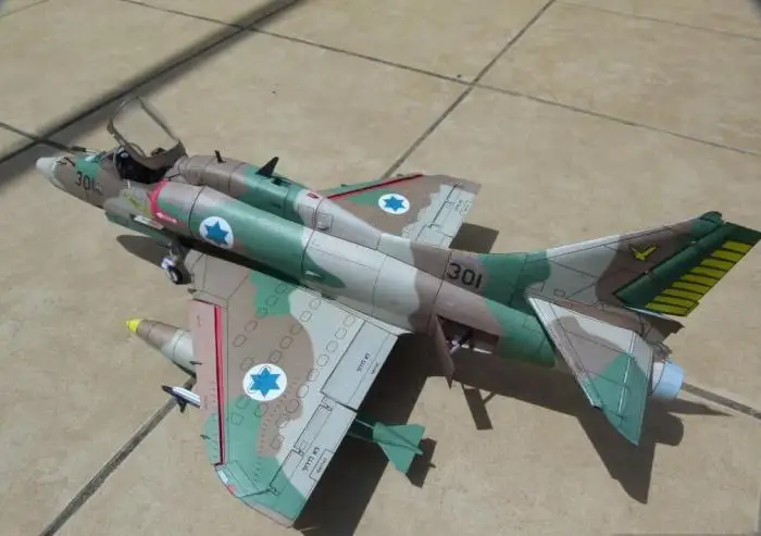 A 4N истребитель Eagle 3D с серая доска Бумага модель сделай сам|Картонные