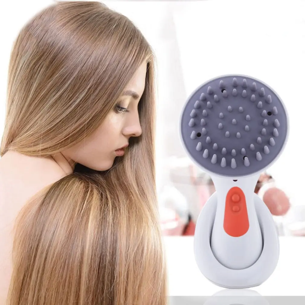 

Head Massager Electric Waterproof Comb Hair Brush Salon Beauty Magic Portable Mini Vibration Hair Brush Comb For Styling