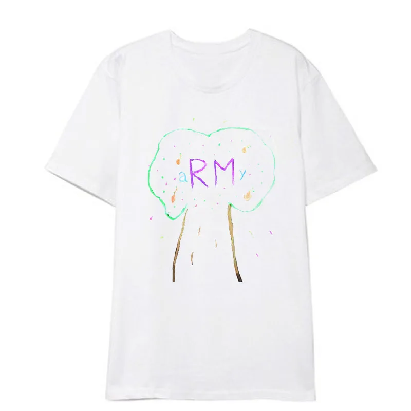 ALLKPOPER KPOP Bangtan Boys Same Graffiti T-shirt 5TH MUSTER Busan Seoul Concert O-neck short-sleeved T-shirt summer unisex