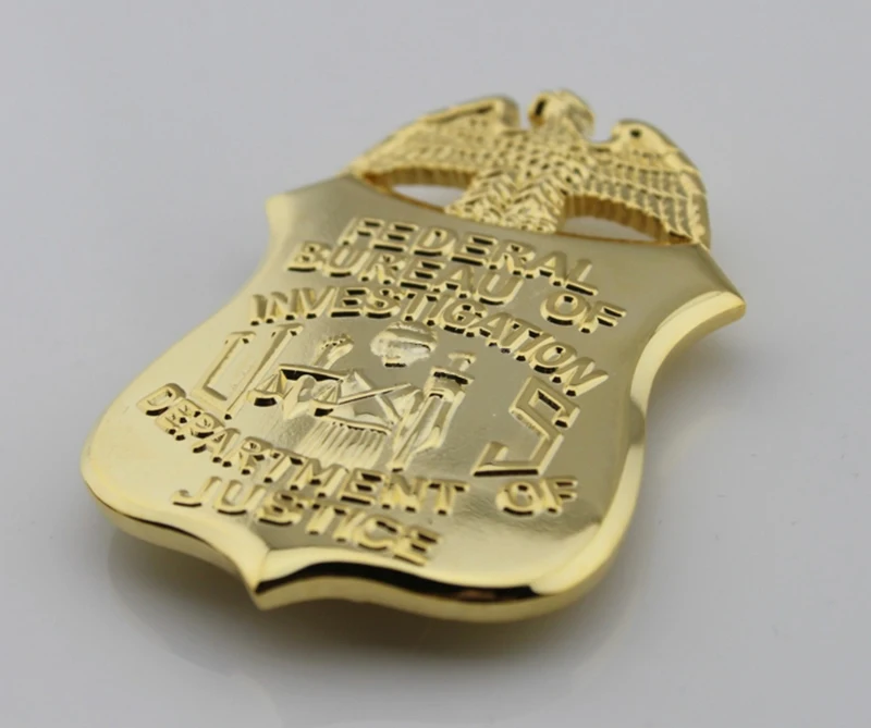 FEDERAL BUREAU OF INVESTIGATION DEPARTMENT JUSTICE repliquamovie Prop Сережка клипса для монет со встроенным