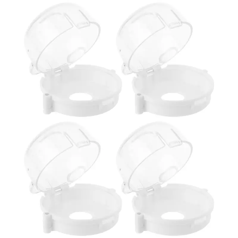 4 Pcs 1/2/4 предмета, для малышей, газовая плита переключатель защитная крышка замки для детей печь Плита втулка дверной ручки для детей по уходу за безопасность дома Кухня - Цвет: 4 Pcs