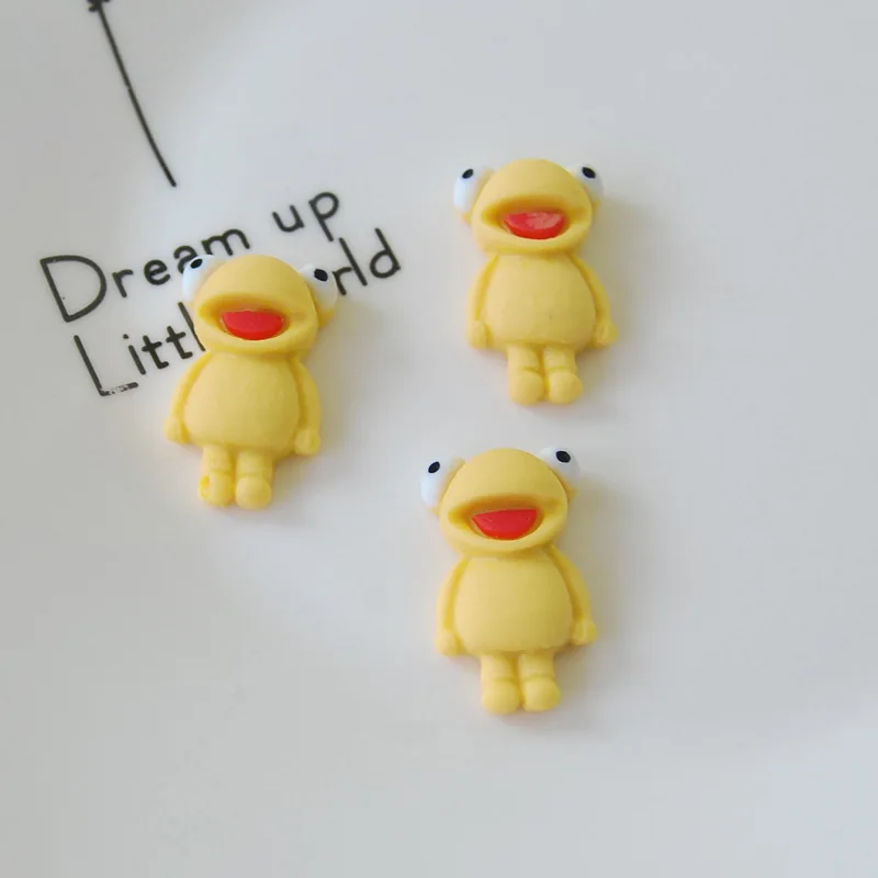 Кабошон 20 шт./лот кавайная мультяшная лягушка с плоским основанием кабошон для