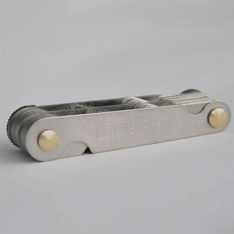 Метрический Британский прибор для измерения шага резьбы из нержавеющей стали |