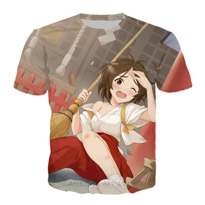 Футболка с аниме мастер идол Милый Забавный топ в стиле хипстер сексуальная