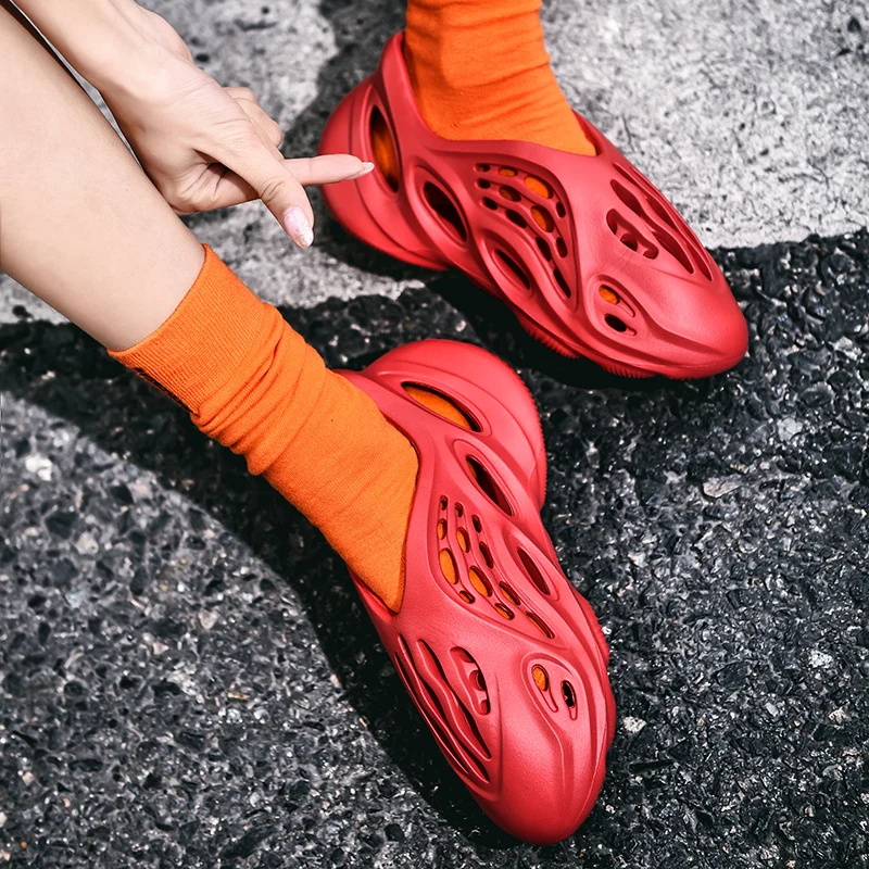 Сланцы мужские/женские из пены оригинальные черные кроссовки популярная модная