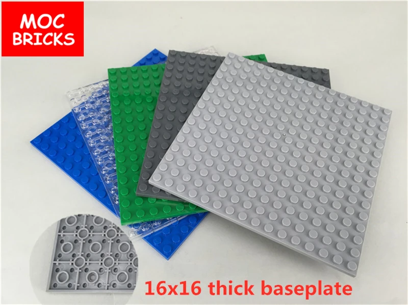 2 шт./лот MOC кирпичи основа для просвещения утолщенные маленькие шпильки 16x16