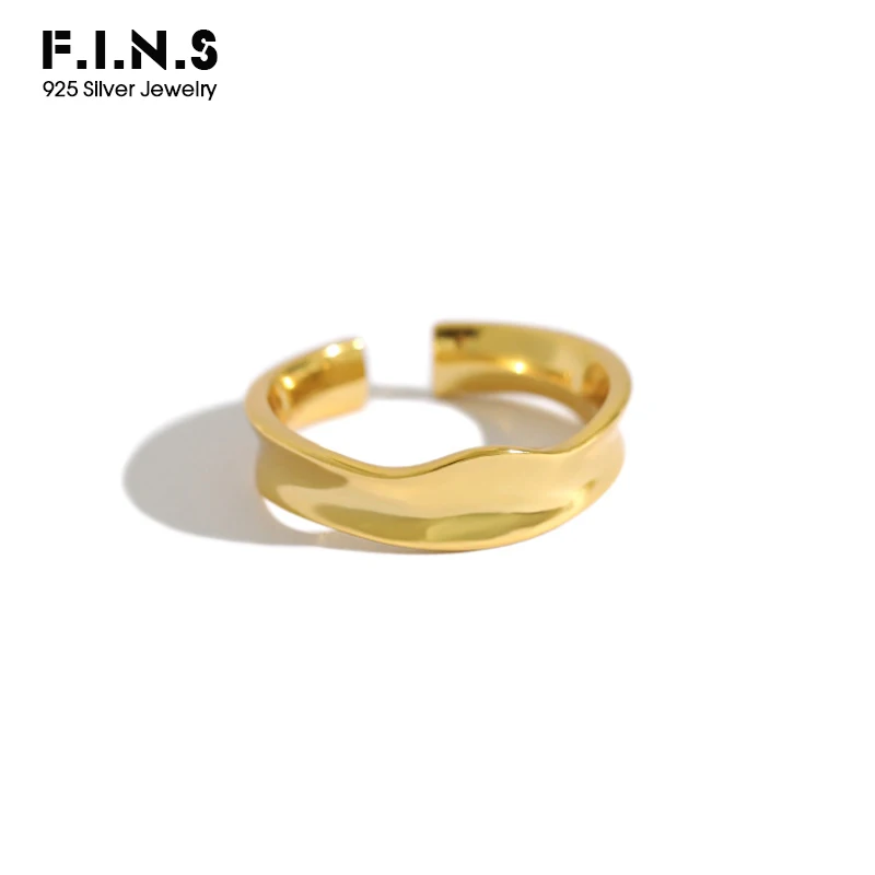 Женское кольцо в минималистическом стиле F.I.N.S серебряное с 925 пробы необычное