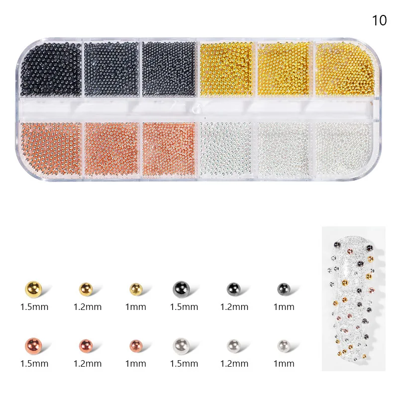 

Multi Shapes Glass Crystal AB Rhinestones For Nail Art Craft Mix 12 Styles FlatBack Crystals 3D Nail Accessories Decoration