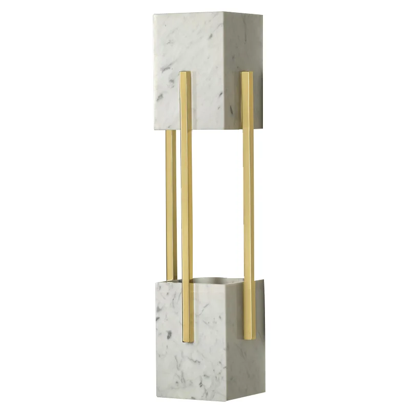 Вилла огромная креативная мраморная настенная лампа гостиная отель Inn led Arandela