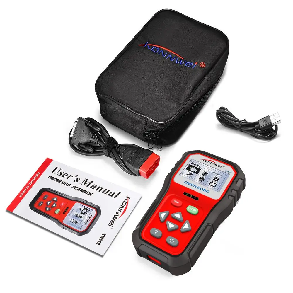 OBD OBD2 сканер Инструменты KW818 код ридер Diagonstic инструмент Bluetooth Может автомобильный