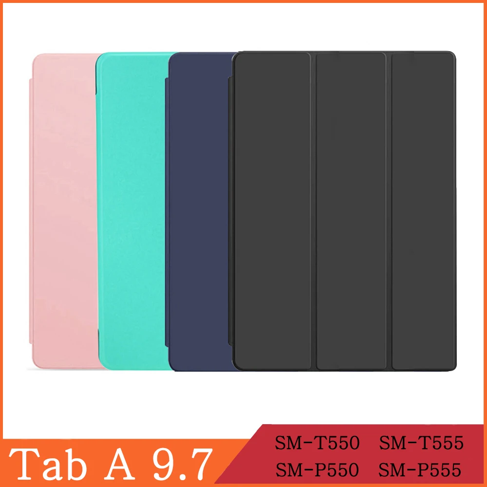 

Чехол для Samsung Galaxy Tab A 9,7 и S Pen 2015 SM-T550/T555 SM-P550/P555, чехол для планшета с функцией автоматического пробуждения/сна, кожаный откидной смарт-чехол
