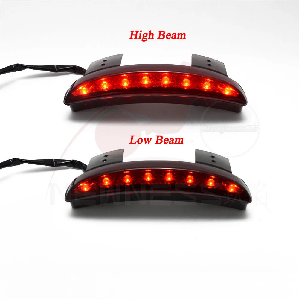 Светодиодные задсветильник фары для мотоцикла задние Кафе Racer тормозные Harley Touring