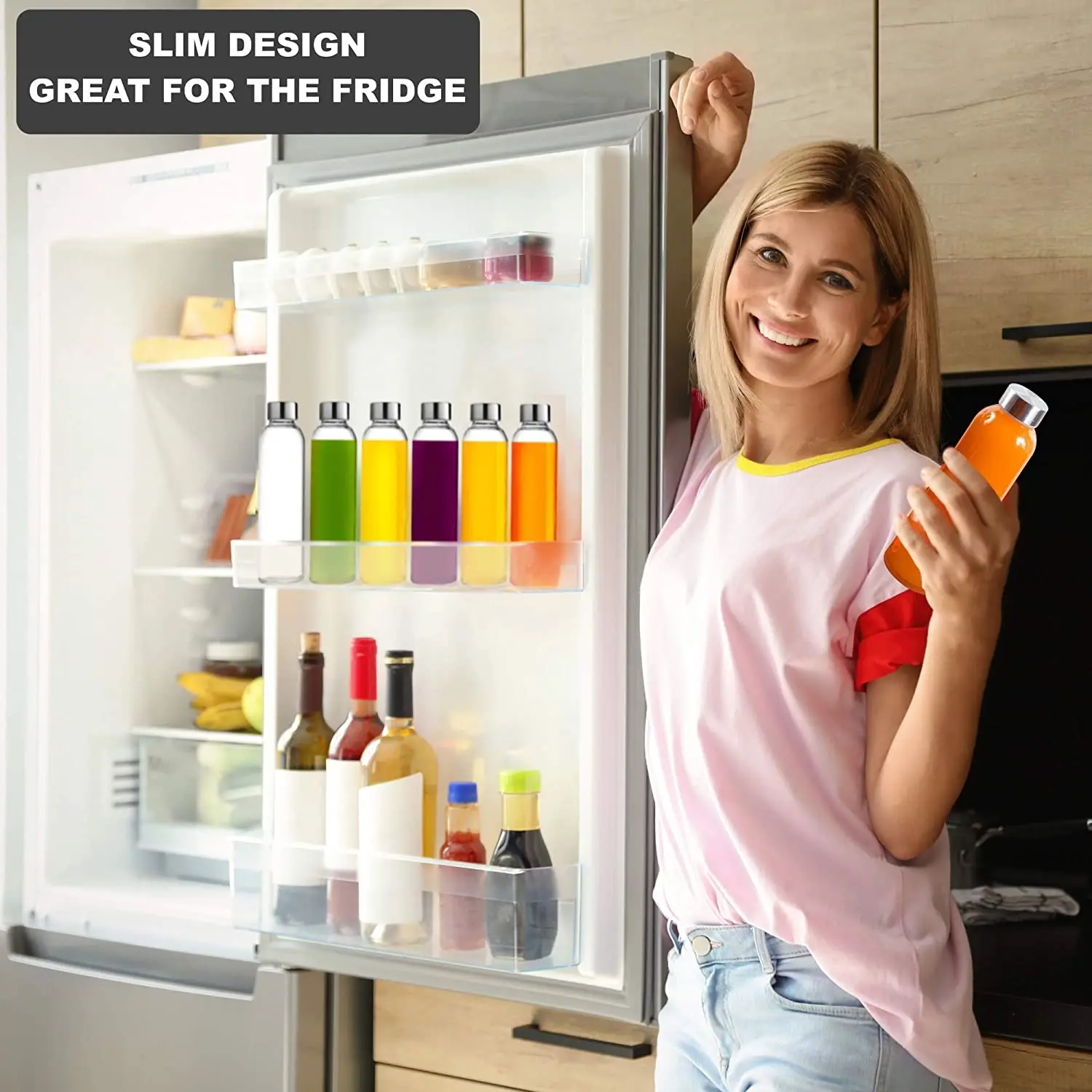 Стеклянные бутылки для воды многоразовая бутылка с герметичной крышкой из