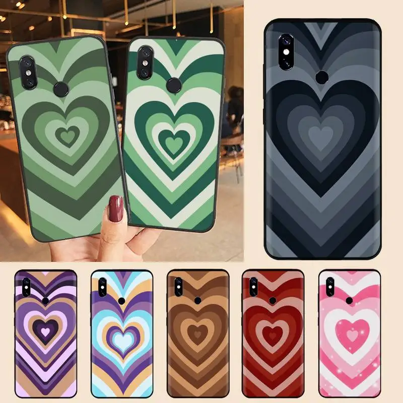 

Love chocolate heart shape Phone Case For Xiaomi Redmi note 7 8 9 t max3 s 10 pro lite Luxury brand shell funda coque