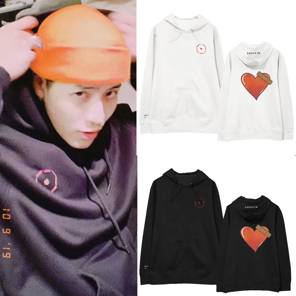 Новинка Kpop got7 jackson team wang same printing флисовый/тонкий пуловер толстовки для i