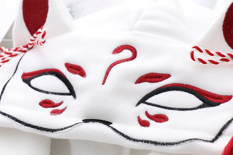 Японские милые уличные модные женские толстовки Harajuku Kawaii С лисьими ушками толстовка с капюшоном с вышивкой Сакура плюс бархатный пуловер Топы