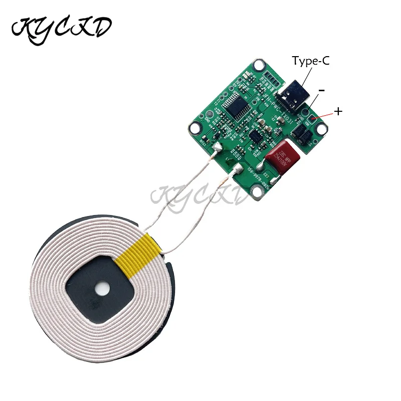 20w qi standard wireless charger transmitter board battery power bank fast charging coil circuit for iphone samsung smartphone free global shipping