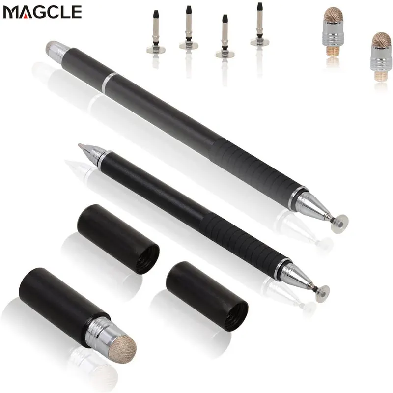 

3 in 1 Fiber Stylus Pen Drawing Tablet Pens Capacitive Screen Touch Stylo for Mobile Phone Smart Accessories Ballpoint Caneta