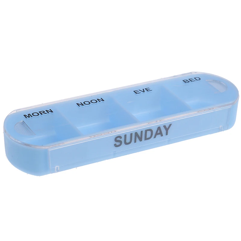 Портативная 7 дней медицинская коробка для таблеток 28 сеток еженедельная