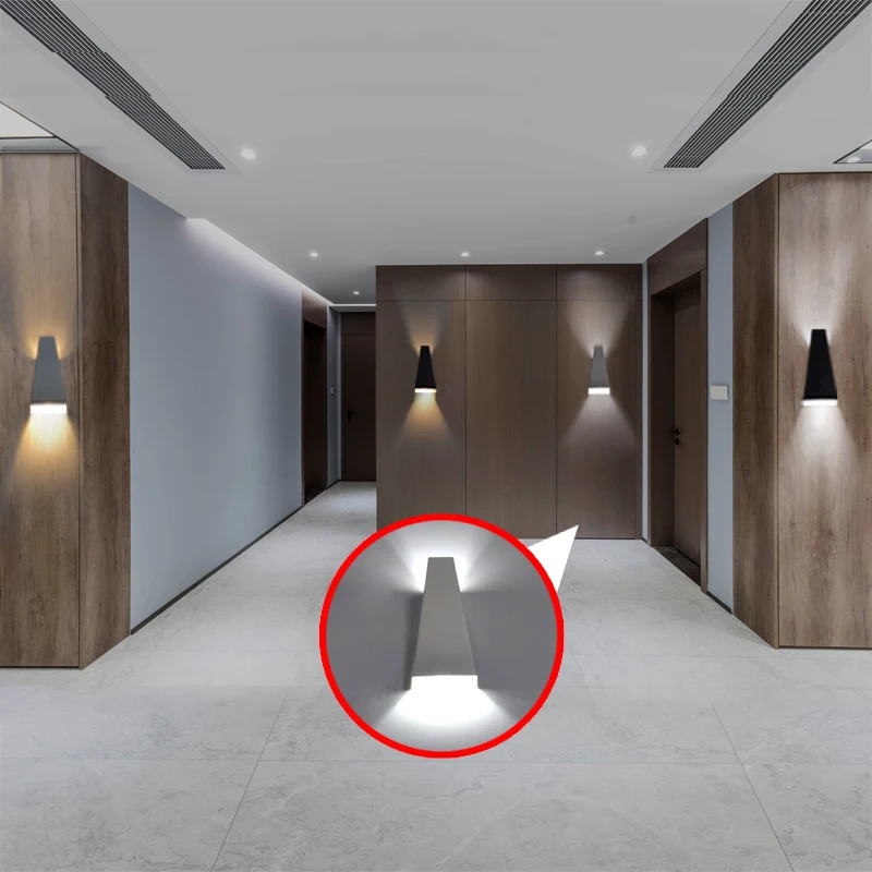 

Modern Wall Lamp 6W LED Wall Lamp Interior Decoration Wall Lamp Black /White Iron Restaurant Bar Lighting