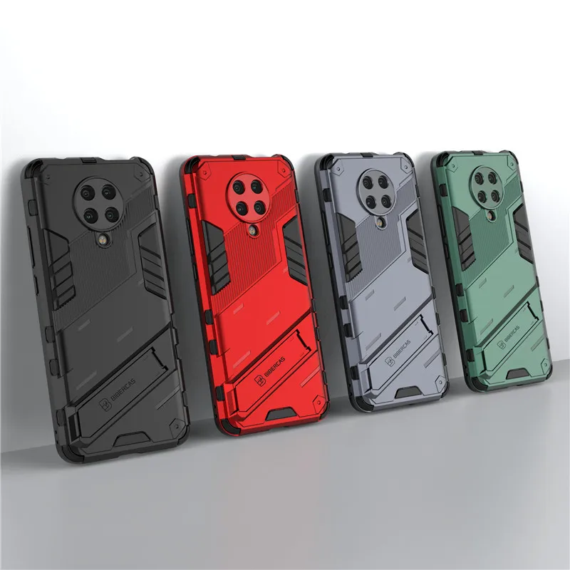 for xiaomi poco f2 pro case armor shockproof protection kickstand shell cover for mi poco f2 pro pocophone x3 nfc pocox3 cover free global shipping