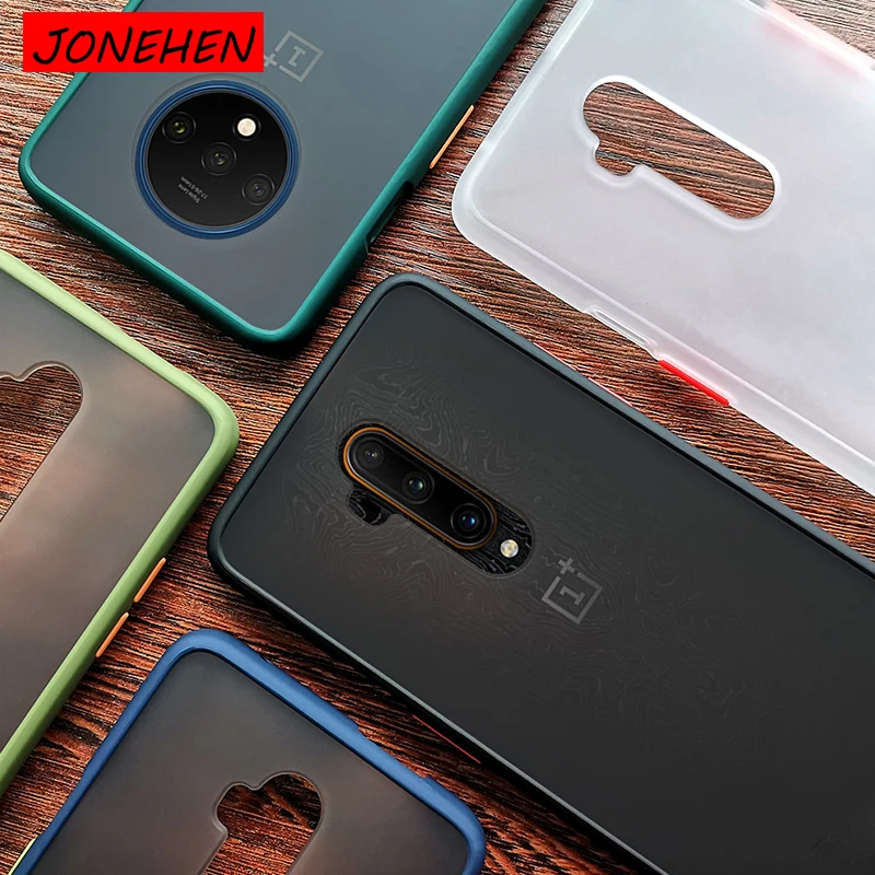 Защитный прозрачный чехол для Oneplus 7 7T Pro ударопрочный силиконовый Жесткий