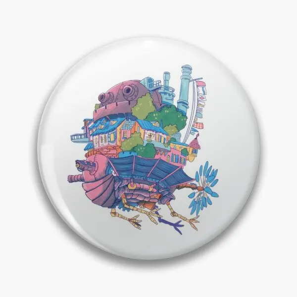 

Flying Castle Soft Enamel Pin Cartoon Clothes Jewelry Funny Fashion Hat Badge Brooch Creative Cute Metal Decor Women Lover