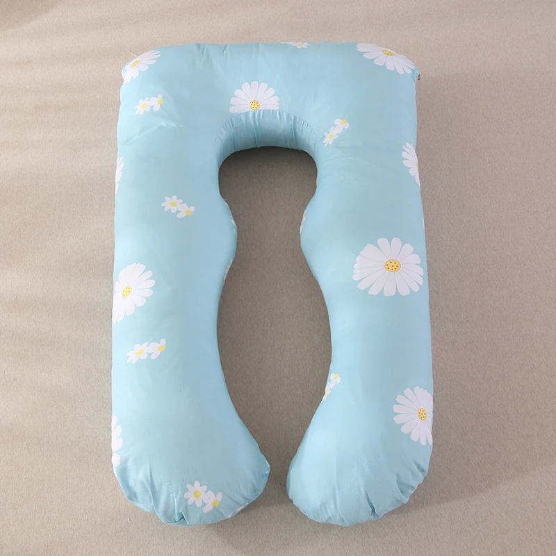 Small daisy Подушка для сна для беременных женщин, хлопок, с рисунком медведя, u-образные подушки для беременных, беременность, боковые Шпалы - Цвет: Small daisy