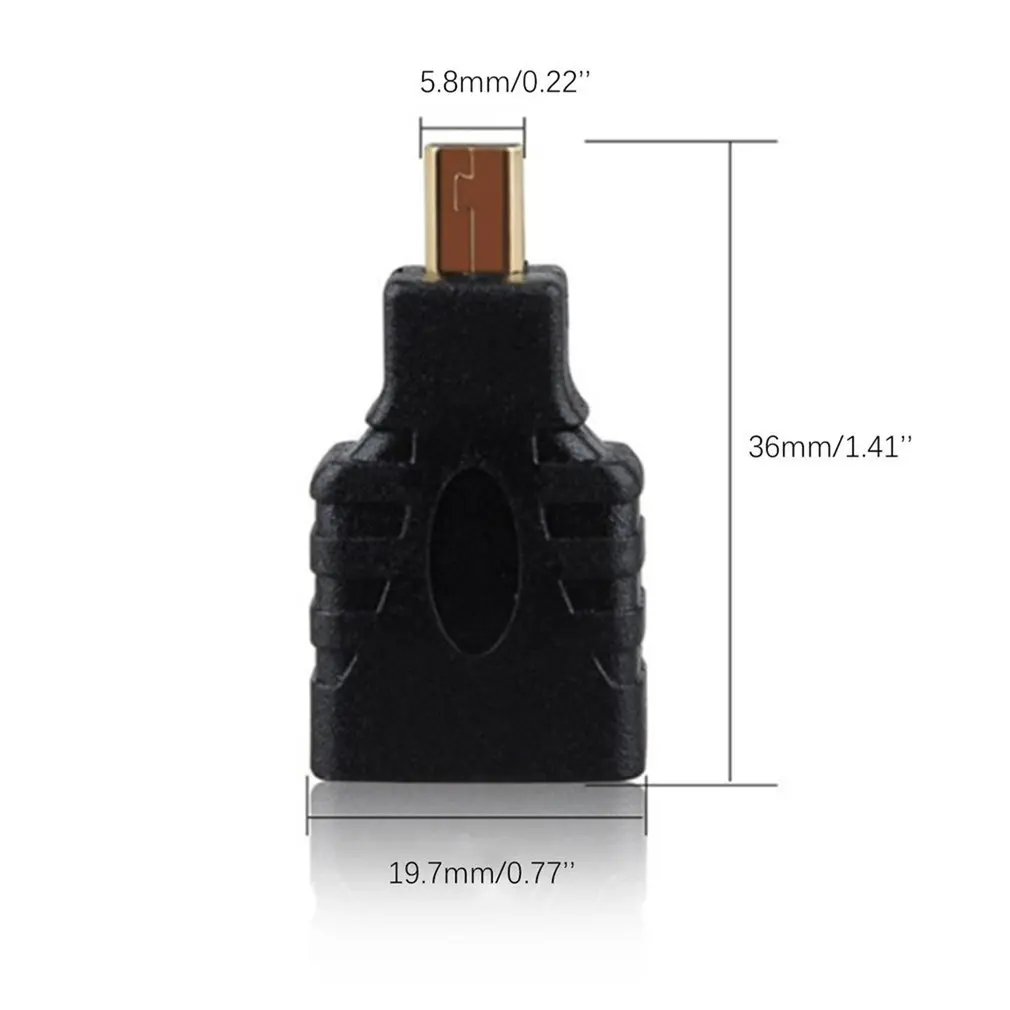 

Micro-HDMI to HDMI Adapter Gold-Plated 1080P Micro HDMI Male To Standard HDMI For Raspberry Pi 4 Model B model