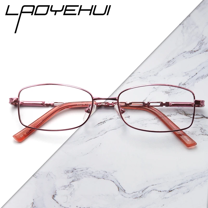 Оптические прямоугольные металлические узкие оправы для очков в стиле ретро |