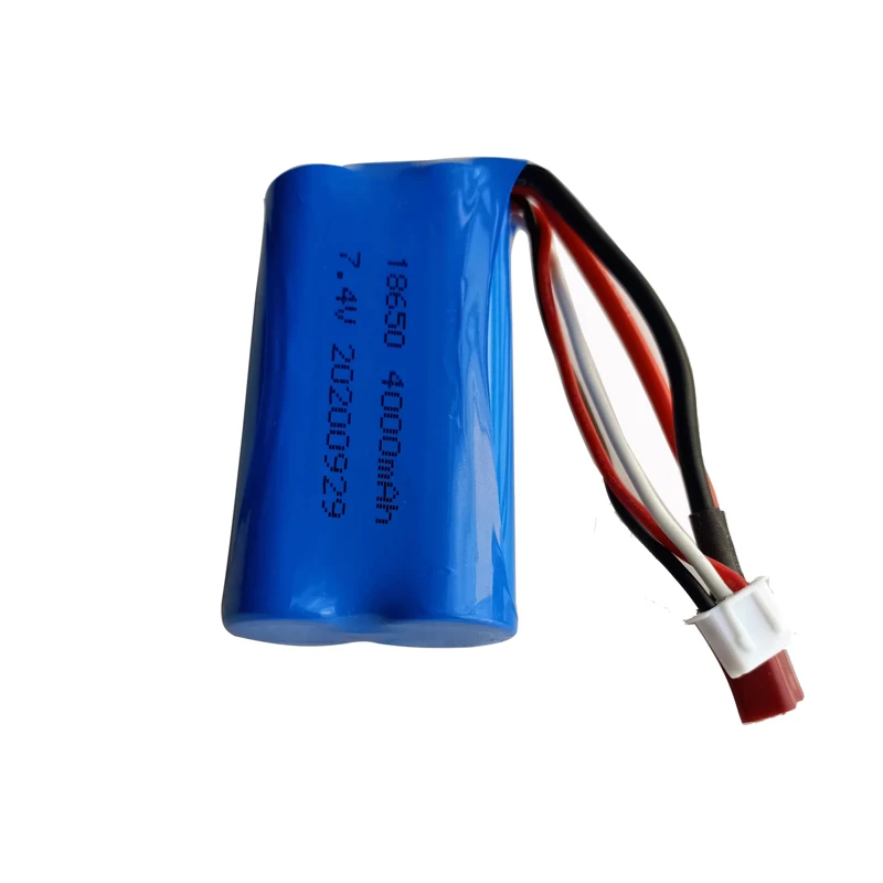 Литий-Полимерный Аккумулятор 7 4 в 4000 мАч 18650 2S для JJRC Q46 Q39 Wltoys 144001 12428 12423 959B 969B 979B K929B