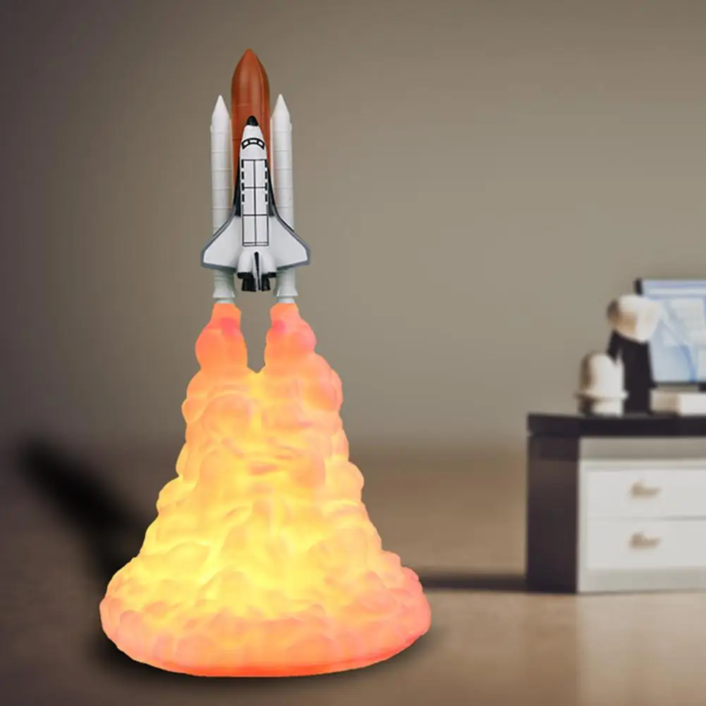 Hobbylan 3D Печатный Ночной светильник в форме ракеты для украшения комнаты любителей