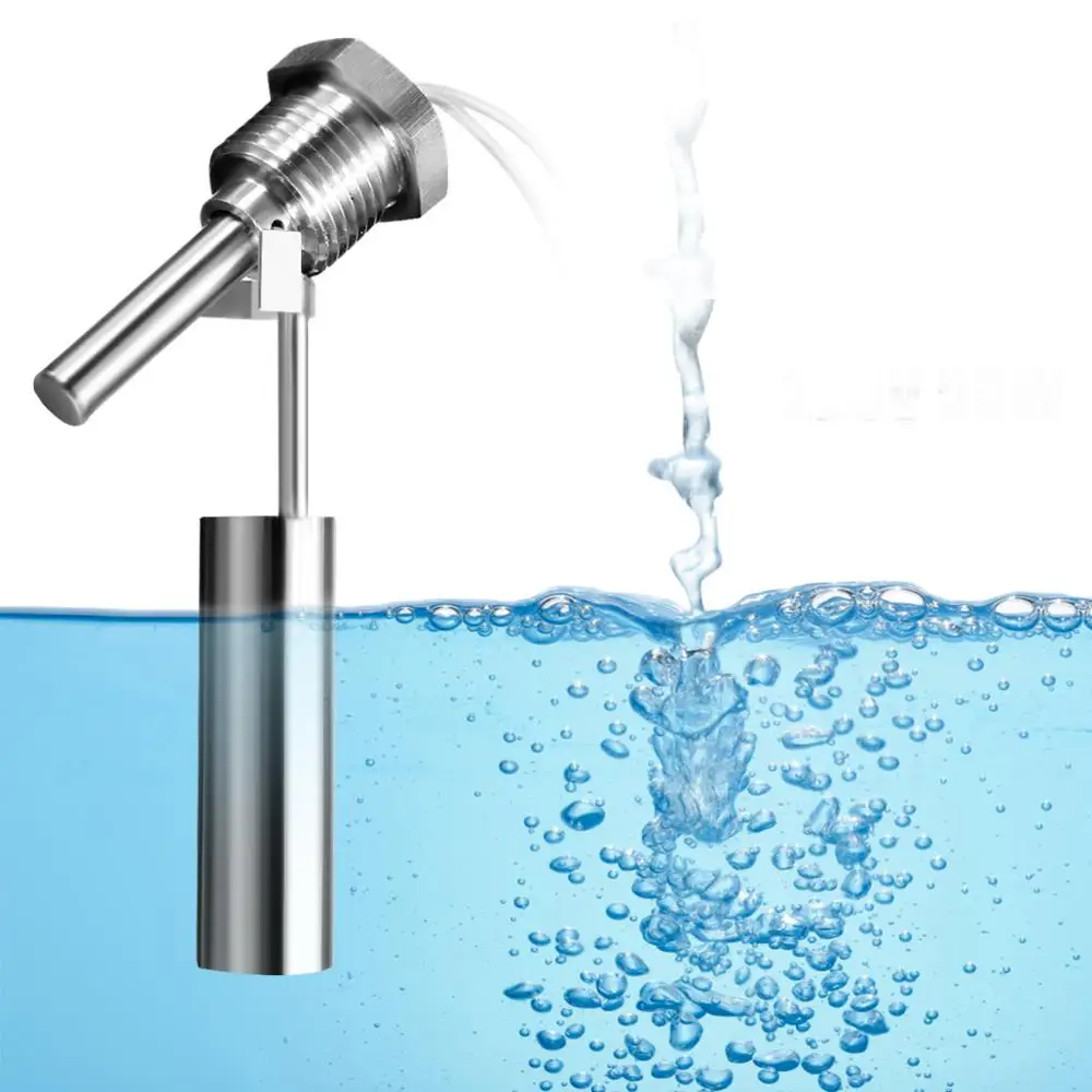 

115mm 50W 220V Stainless Steel Liquid Water Level Sensor Float Switch Side Horizontal Controller