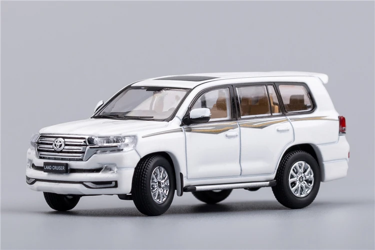 GCD 1:64 Toyota Land Cruiser 200 Black/White/Red/Grey Diecast Model Car | Игрушки и хобби