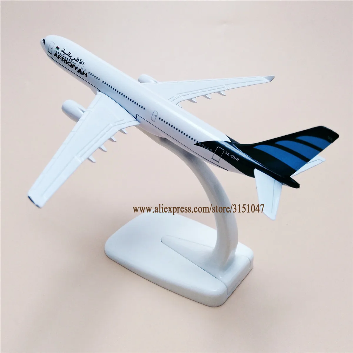 

16cm Metal Plane Model Air Libyan Afriqiyah A330 Airways Aircraft Airbus 330 Airlines Airplane Model w Stand Gift