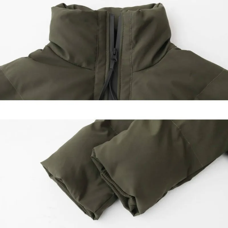 

Short Style Parkas Women Solid Zipper Pocket Drawstring Winter Womens Loose Lovely Harajuku BF Ulzzang All-match Casual Simple