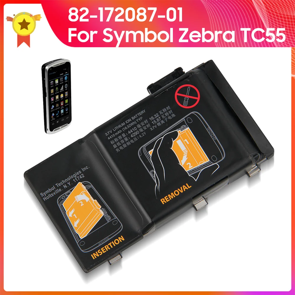 

Original Replacement Battery 82-172087-01 for Symbol Zebra TC55 MC36A0 Data collector battery Handheld Terminal 4410mAh