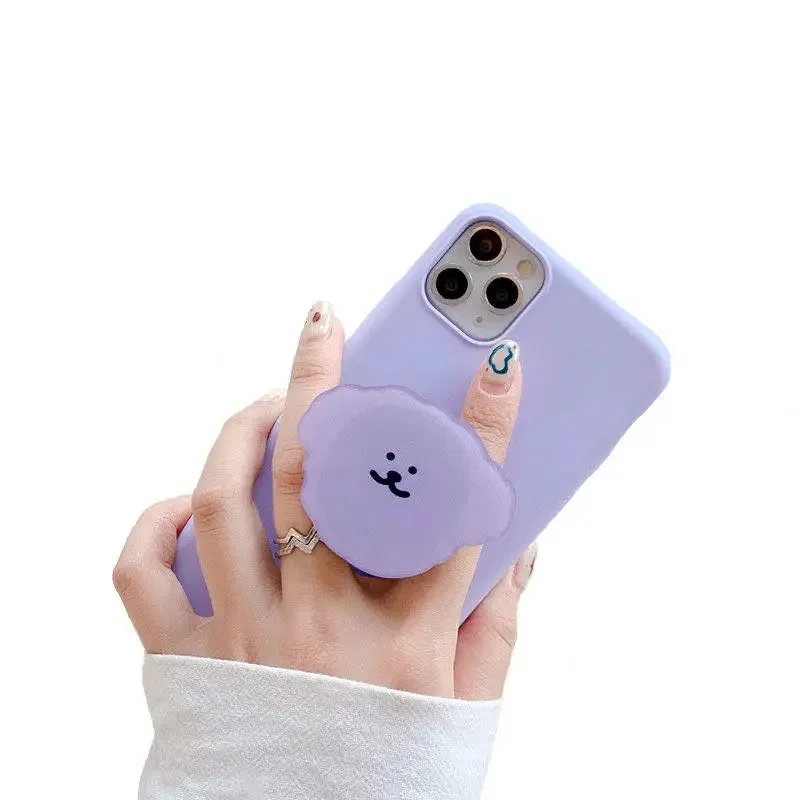 

Lovely Heart Shape Smile Expanding Stand and Grip Phone Holder Phone Grip Love Pattern Phone Stand Socket for Iphone 12 Samsung
