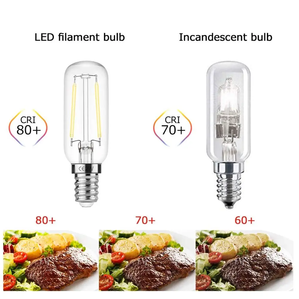 Лампа для кухонной капоты SES Edision E14 T25 LED 20W 40W лампа накаливания замена светильник