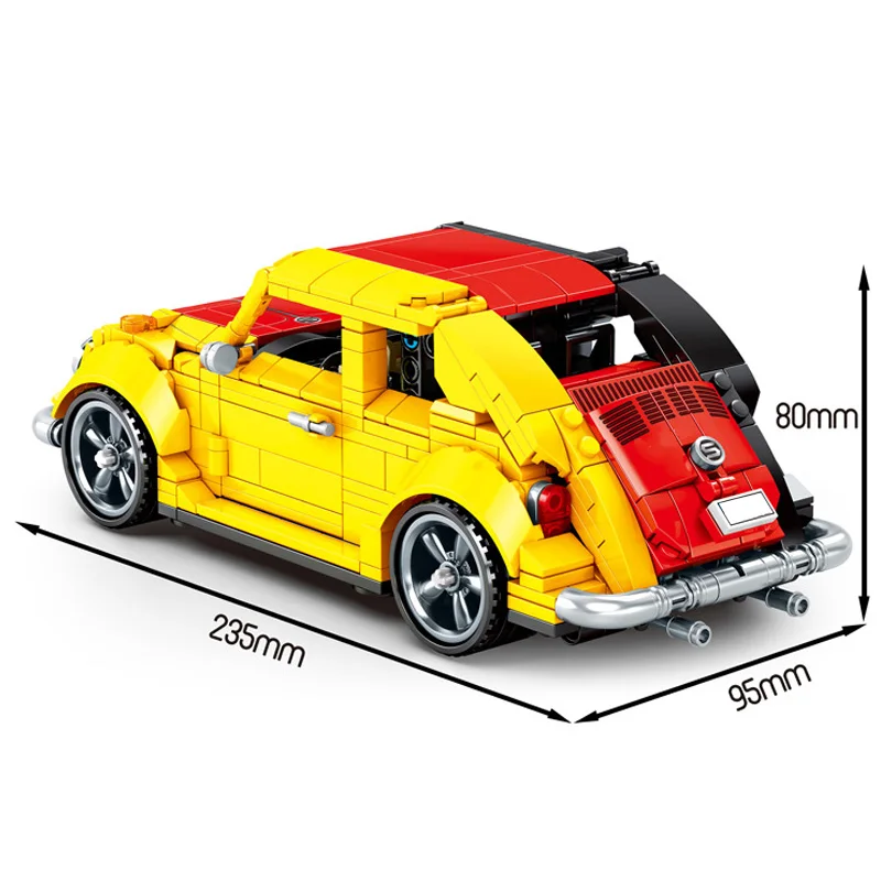 

675 Pcs Bricks Mini Sports Car Set City Technic Model Building Blocks Boys Birthday Christmas Gifts Kids Toys For Children